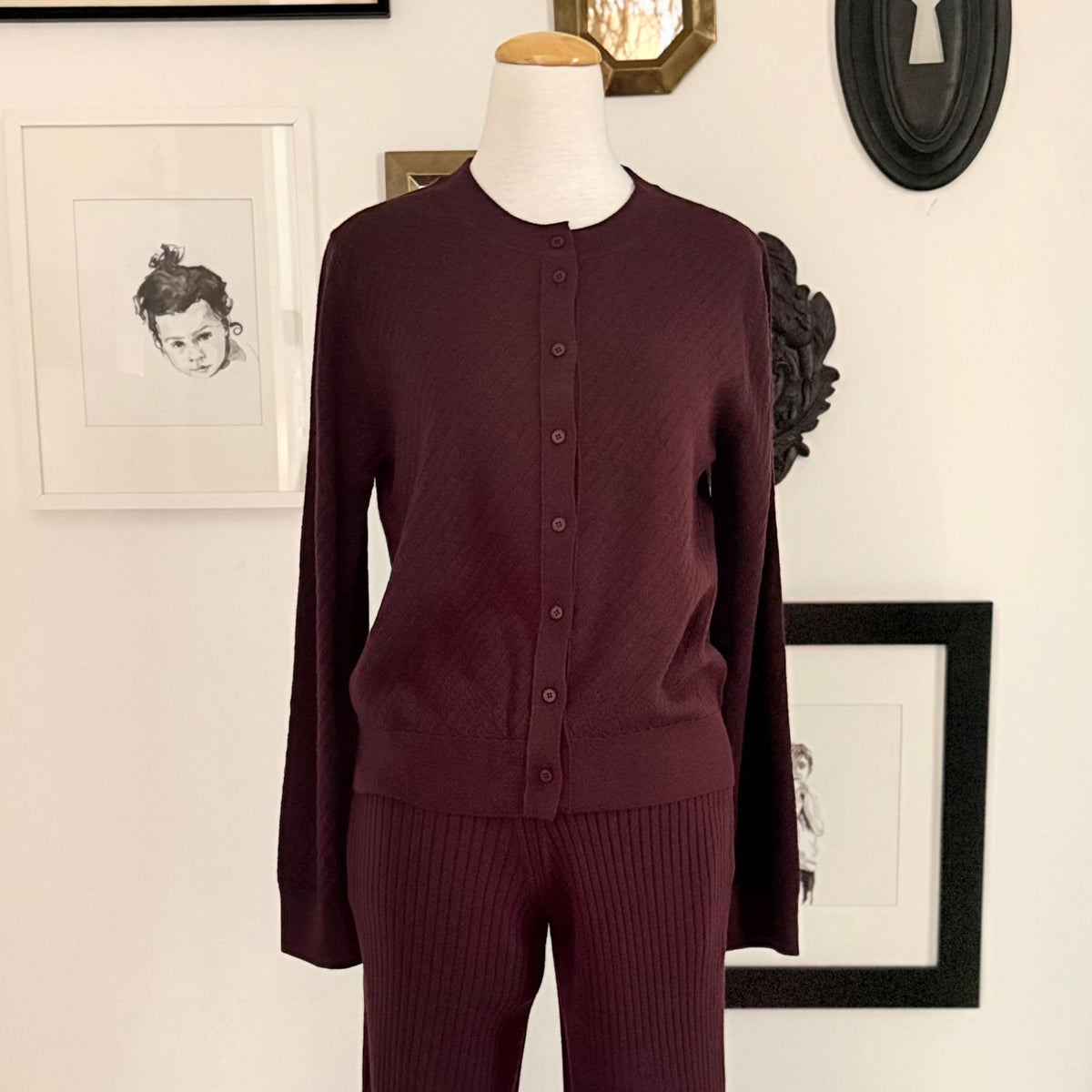 Rachel Comey Woman Matin Cardigan Auburn Red