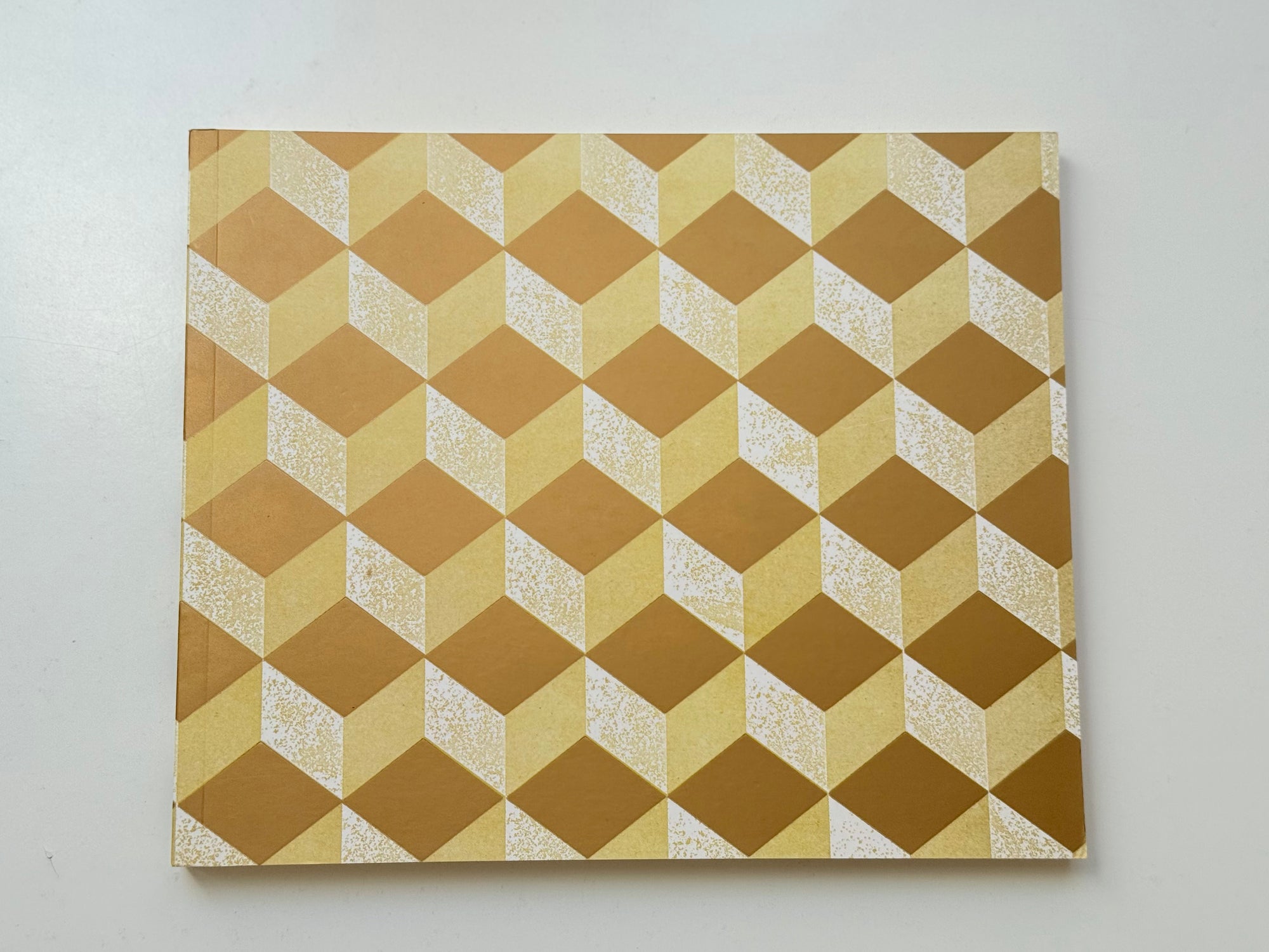 Astier De Villatte Stationery Notebook Italian Large Yellow and Gold