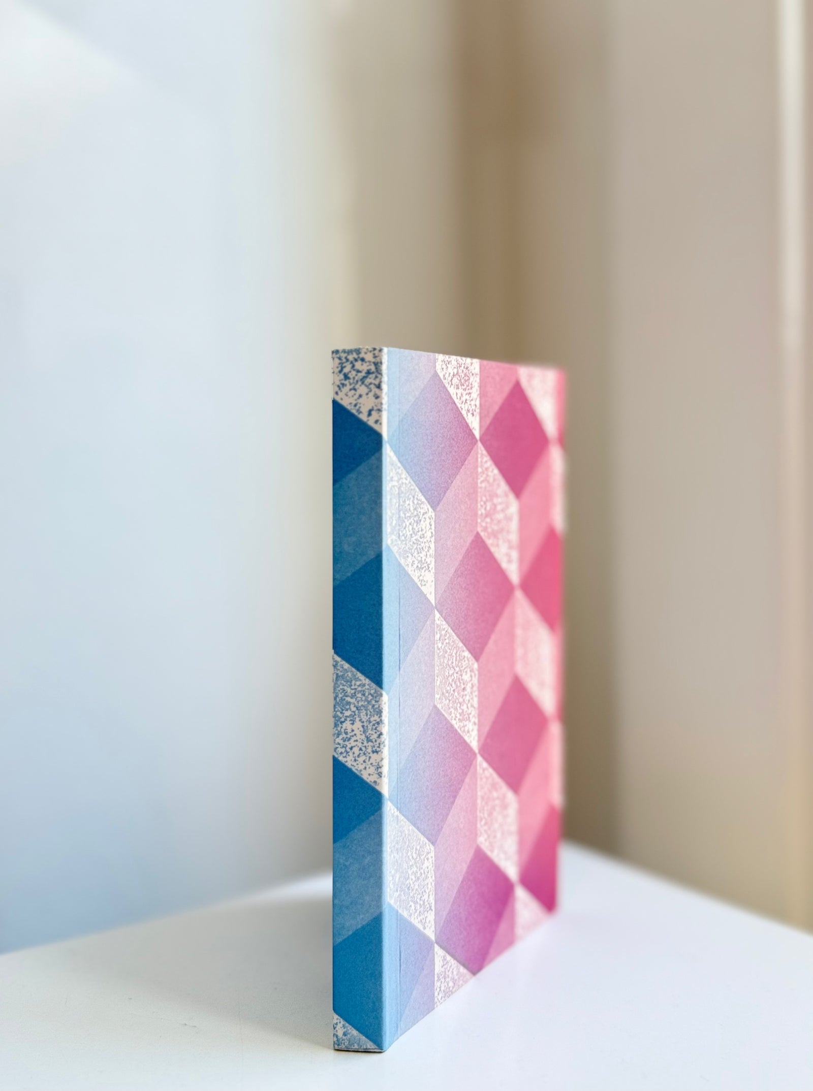 Astier De Villatte Stationery Notebook Small Pink and Blue