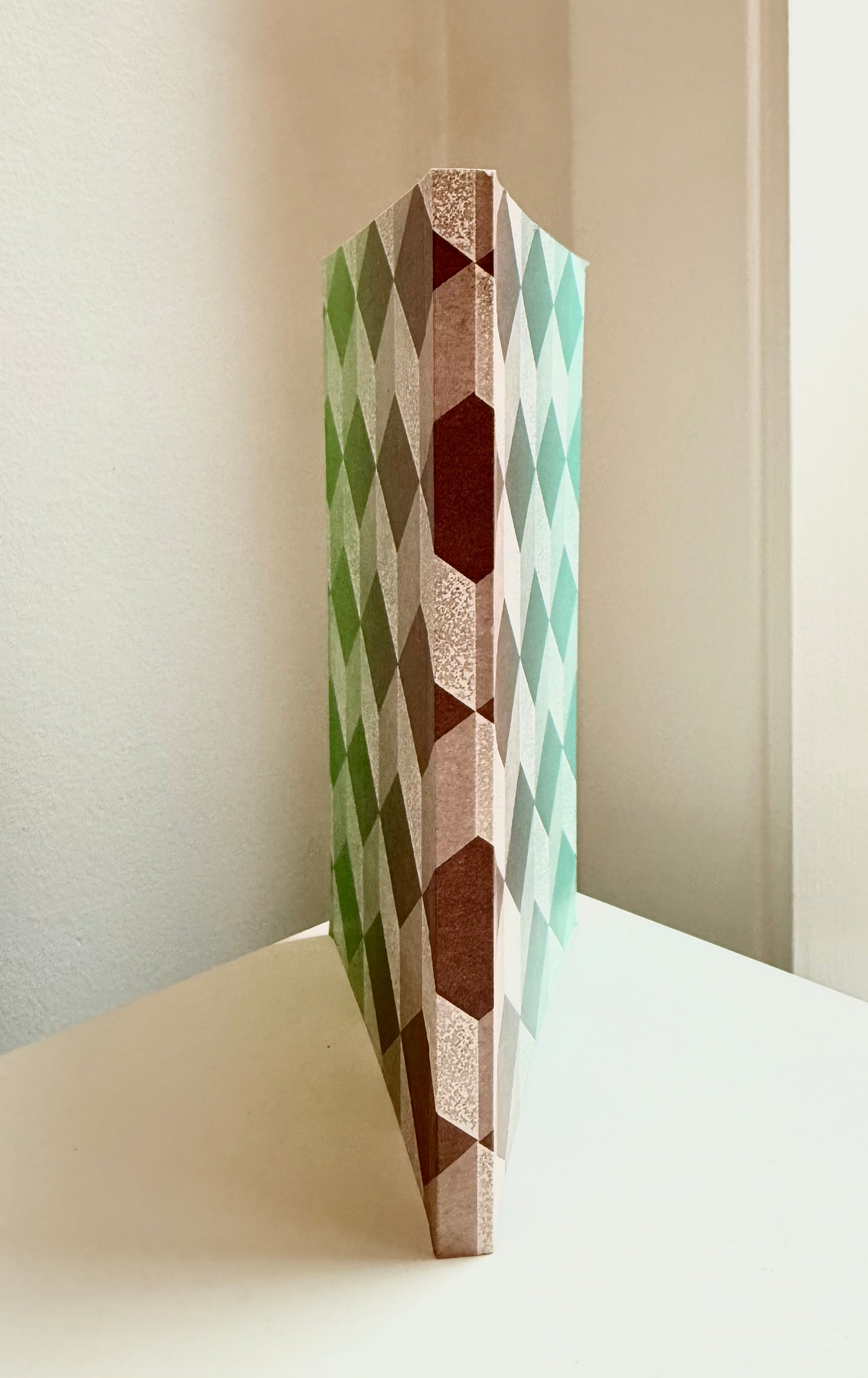 Astier De Villatte Stationery Notebook Medium Grey and Green