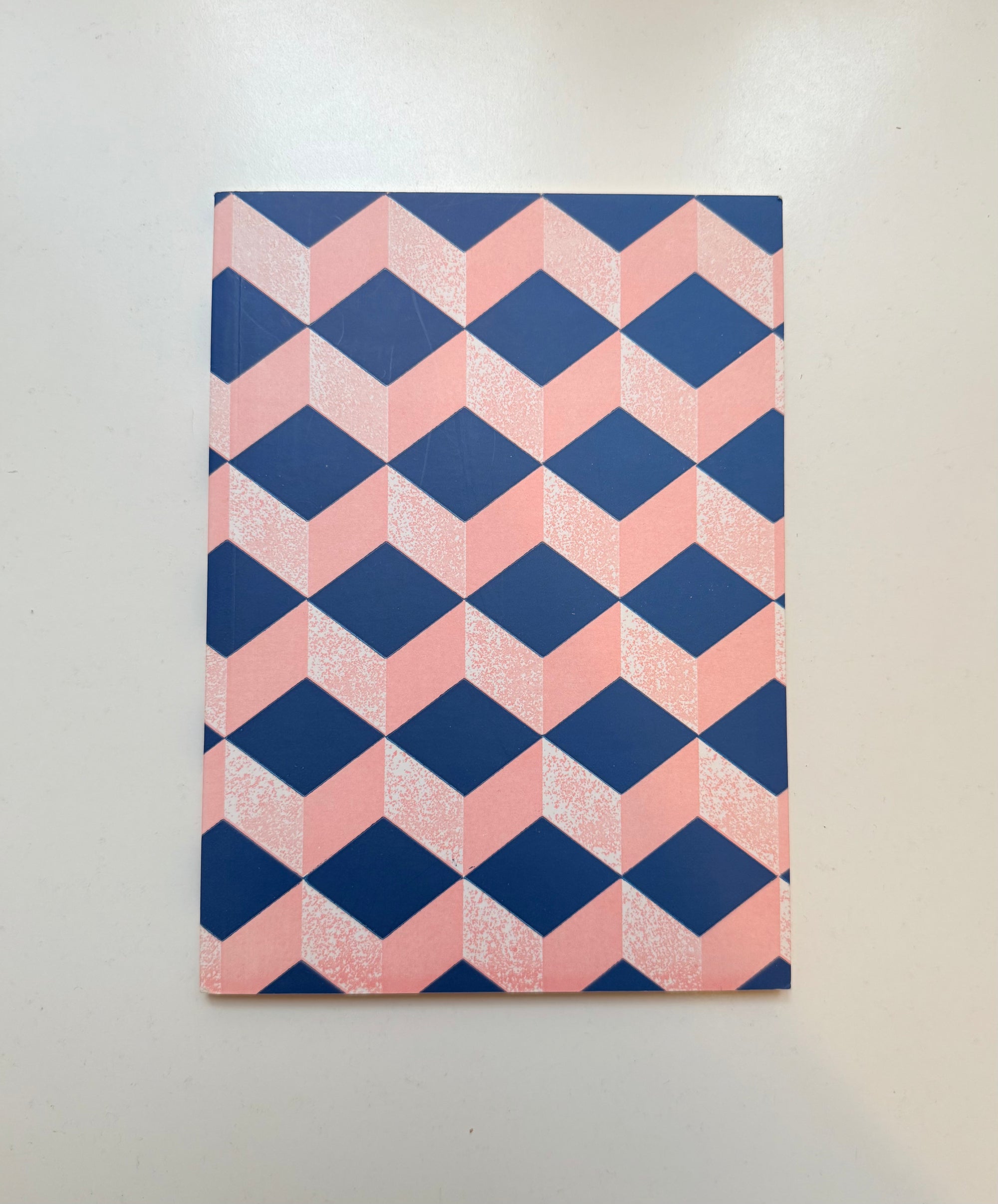 Astier De Villatte Stationery School Notebook Peach and Blue