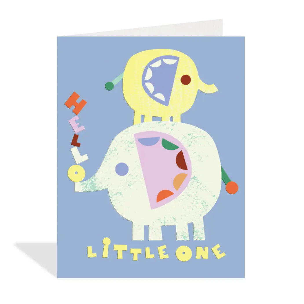 Halfpenny Postage Baby Card Little One