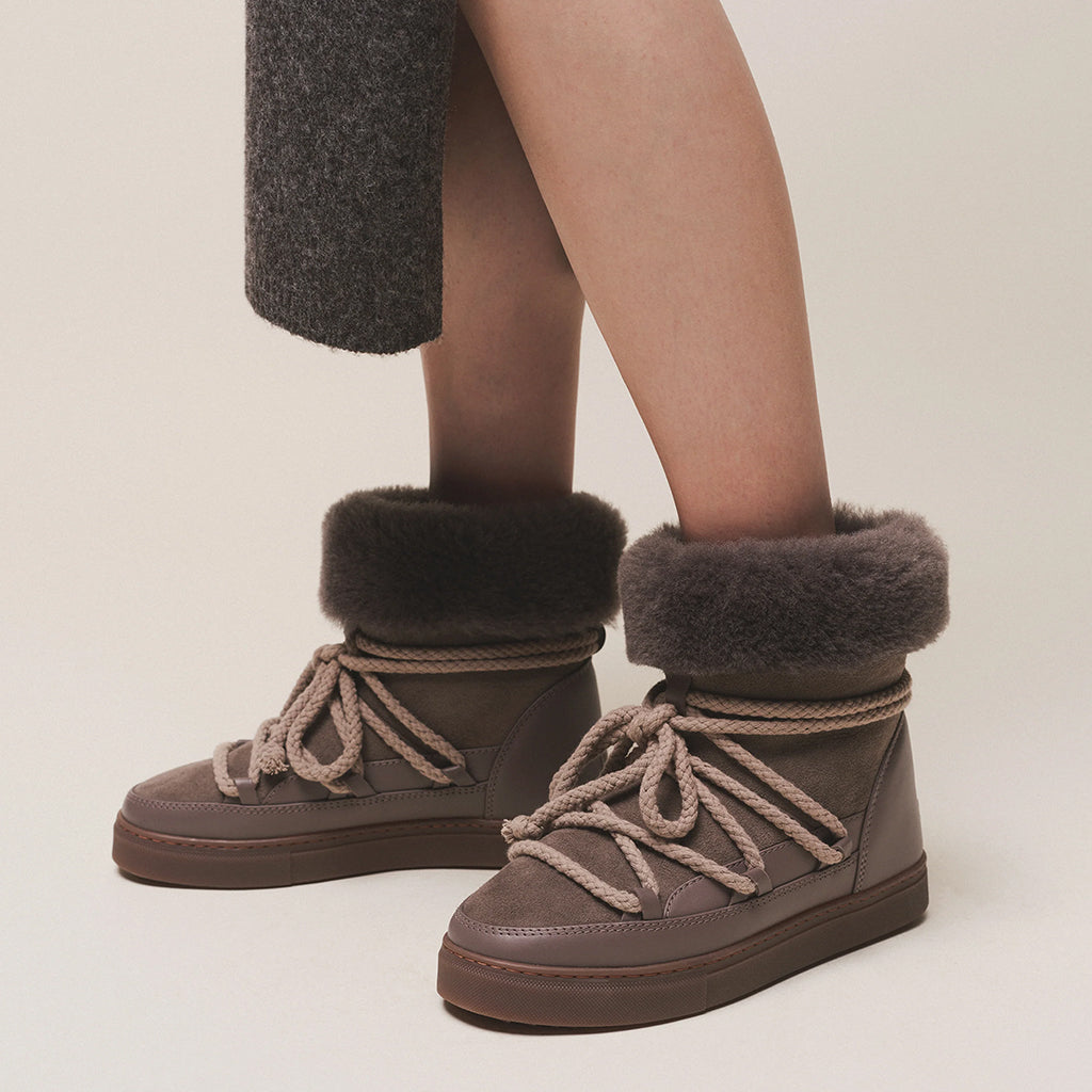 Inuikii Woman Classic High Boots Taupe Brown