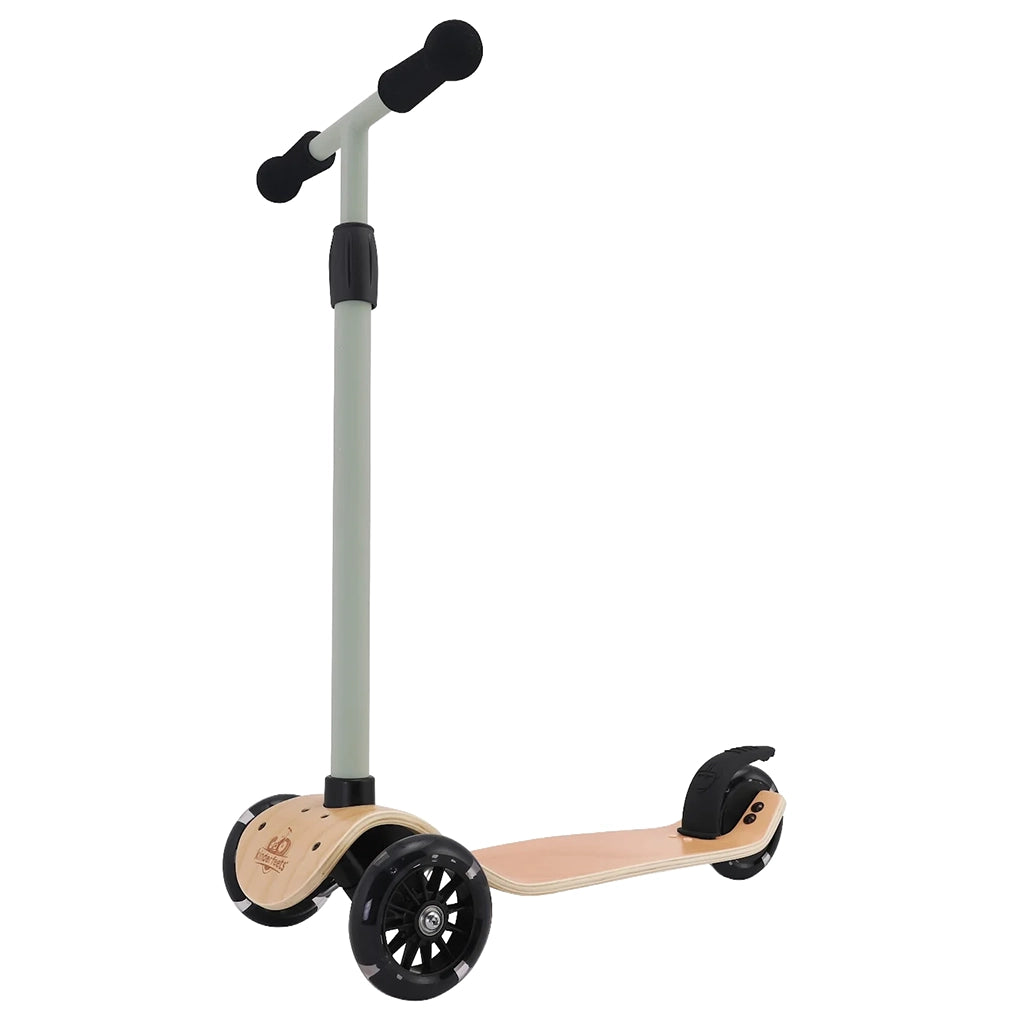 Kinderfeets Kinderscooter Sage Green With LED Light Up Wheels