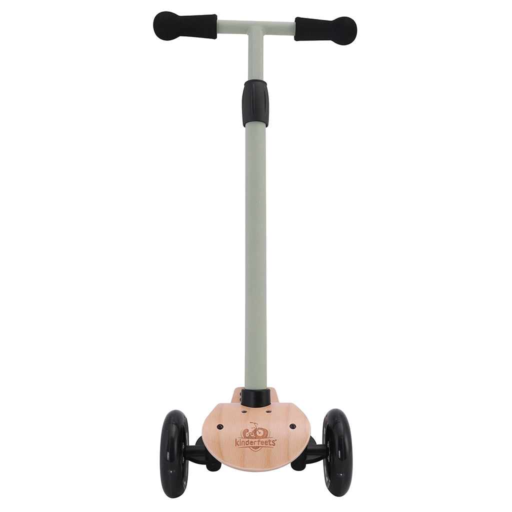Kinderfeets Kinderscooter Sage Green With LED Light Up Wheels
