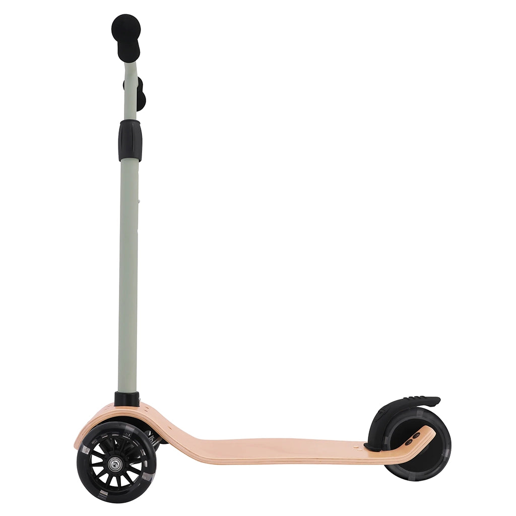 Kinderfeets Kinderscooter Sage Green With LED Light Up Wheels