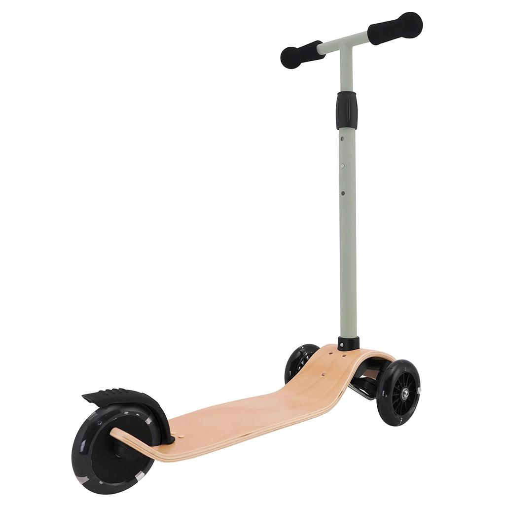 Kinderfeets Kinderscooter Sage Green With LED Light Up Wheels