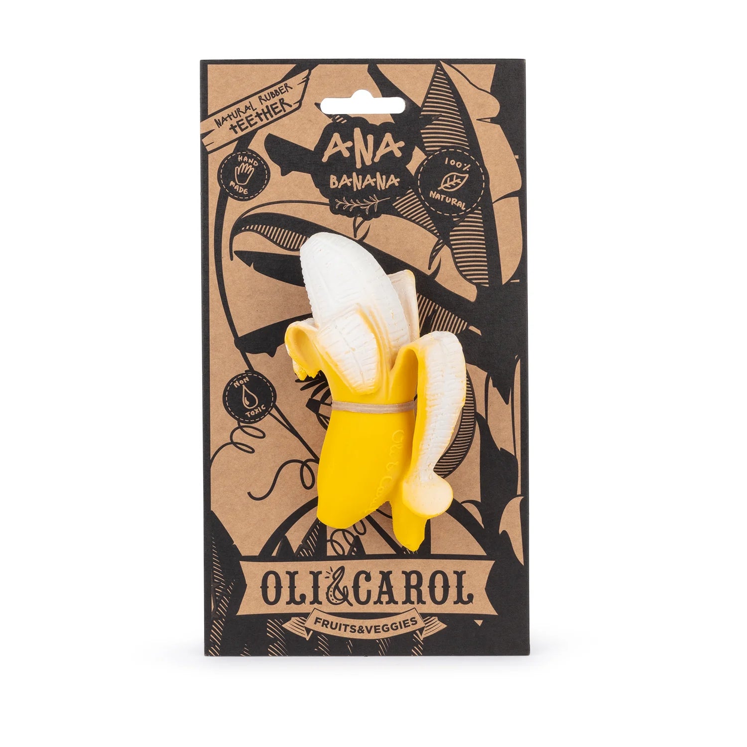 Oli&Carol Natural Rubber Teething Toy Ana Banana