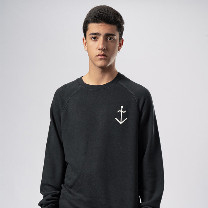 La Paz Man Cunha Sweatshirt Dark Navy Blue And Ecru White