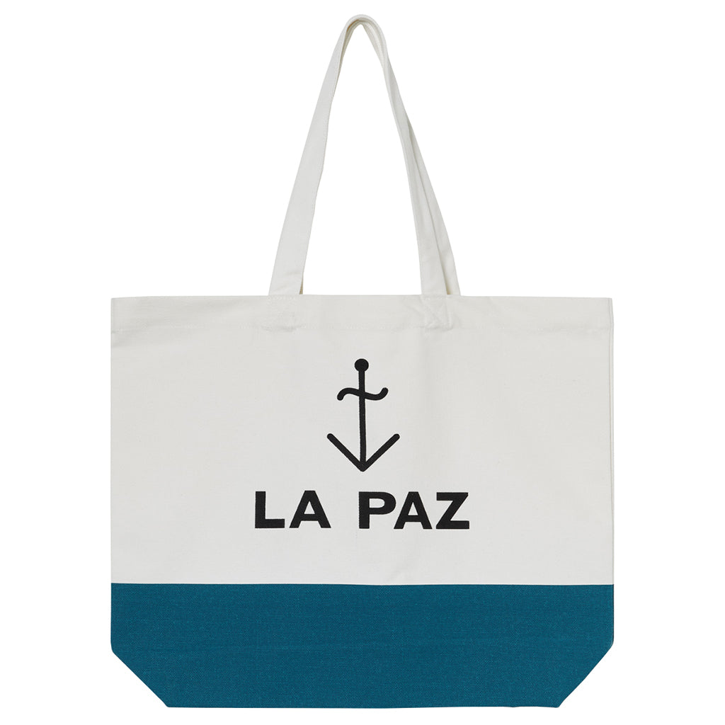 La Paz Tote Bag Ecru White And Sea Moss