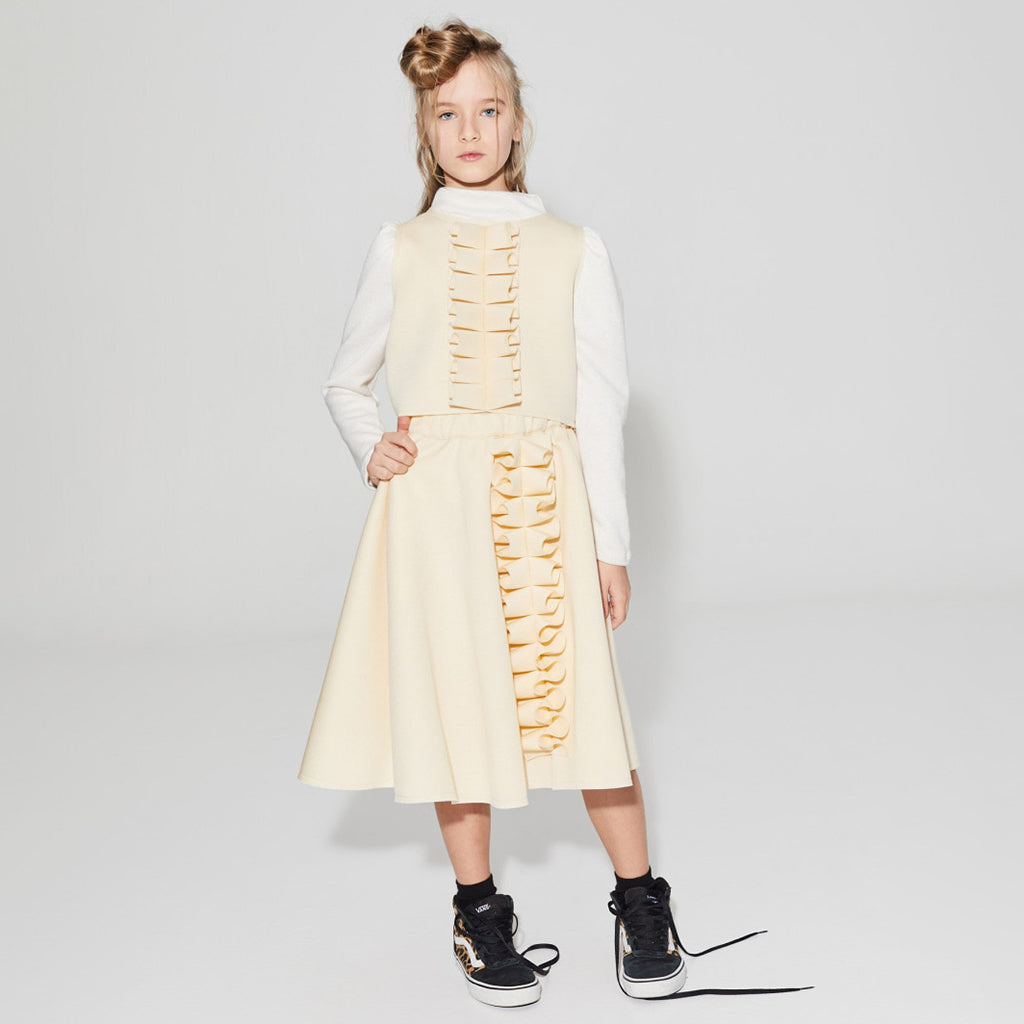 Little Creative Factory Child Glaring Turtleneck T-shirt Ecru Cream