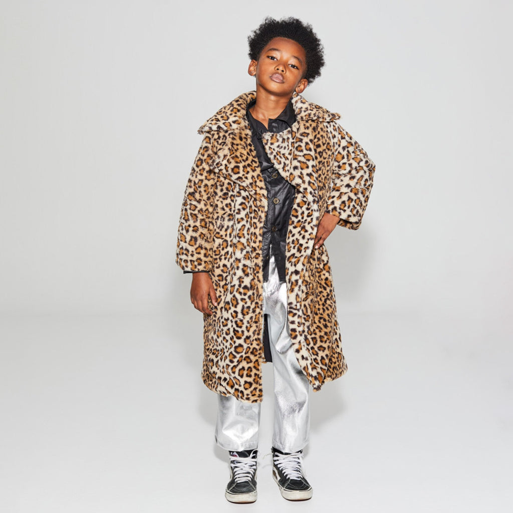 Little Creative Factory Child King's Road Coat Brown Animal Print