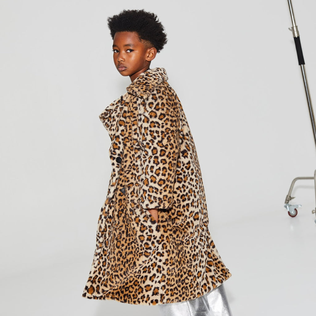 Little Creative Factory Child King's Road Coat Brown Animal Print