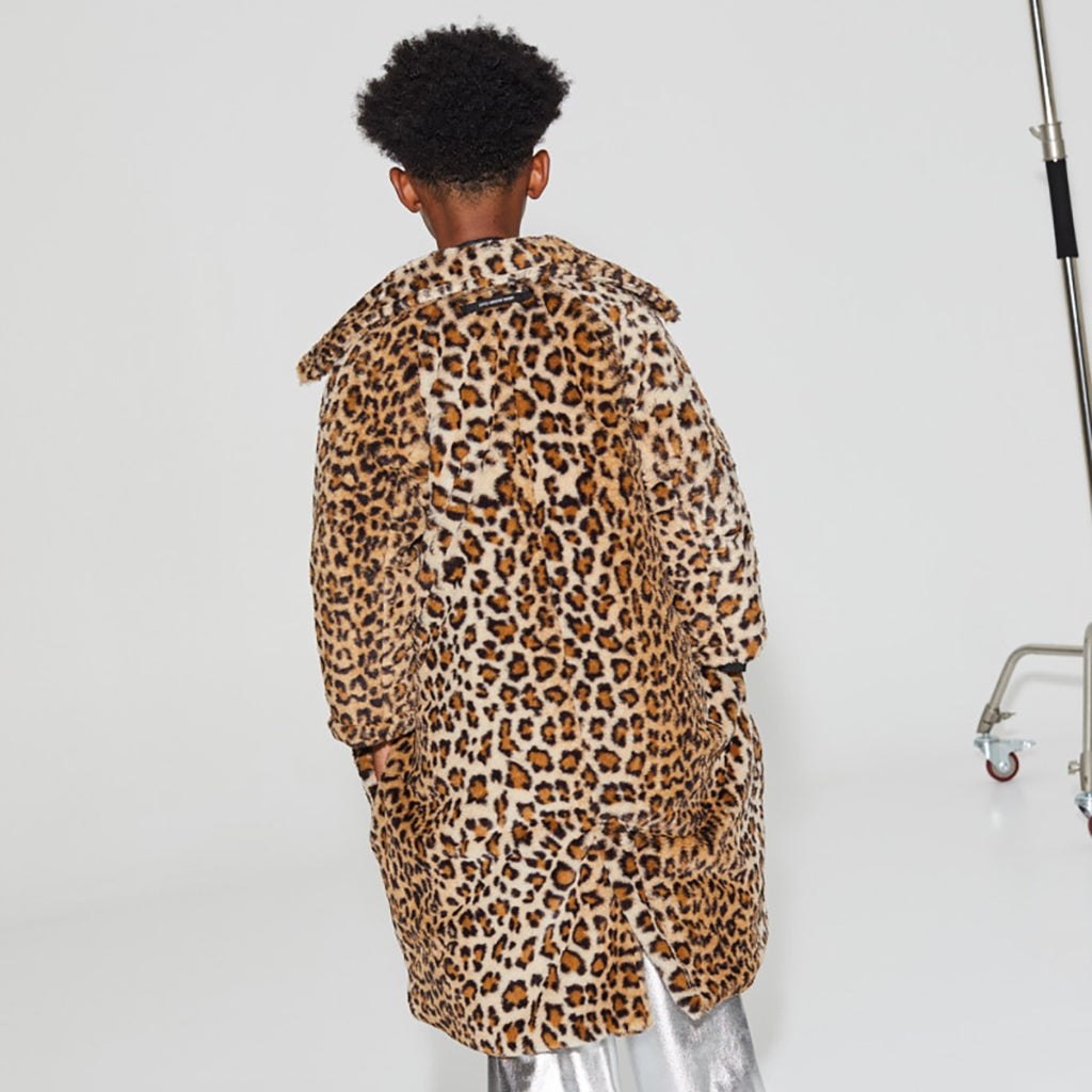 Little Creative Factory Child King's Road Coat Brown Animal Print