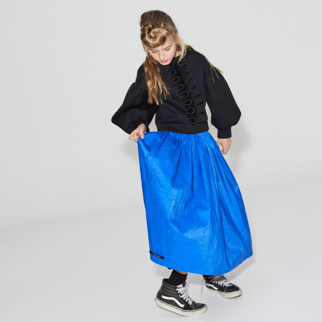 Little Creative Factory Child Neoprene Ruffle Sweatshirt Black