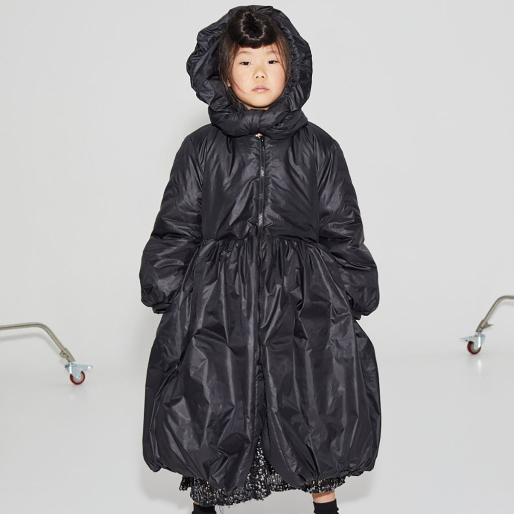 Little Creative Factory Child Rebel Padded Bow Coat Black