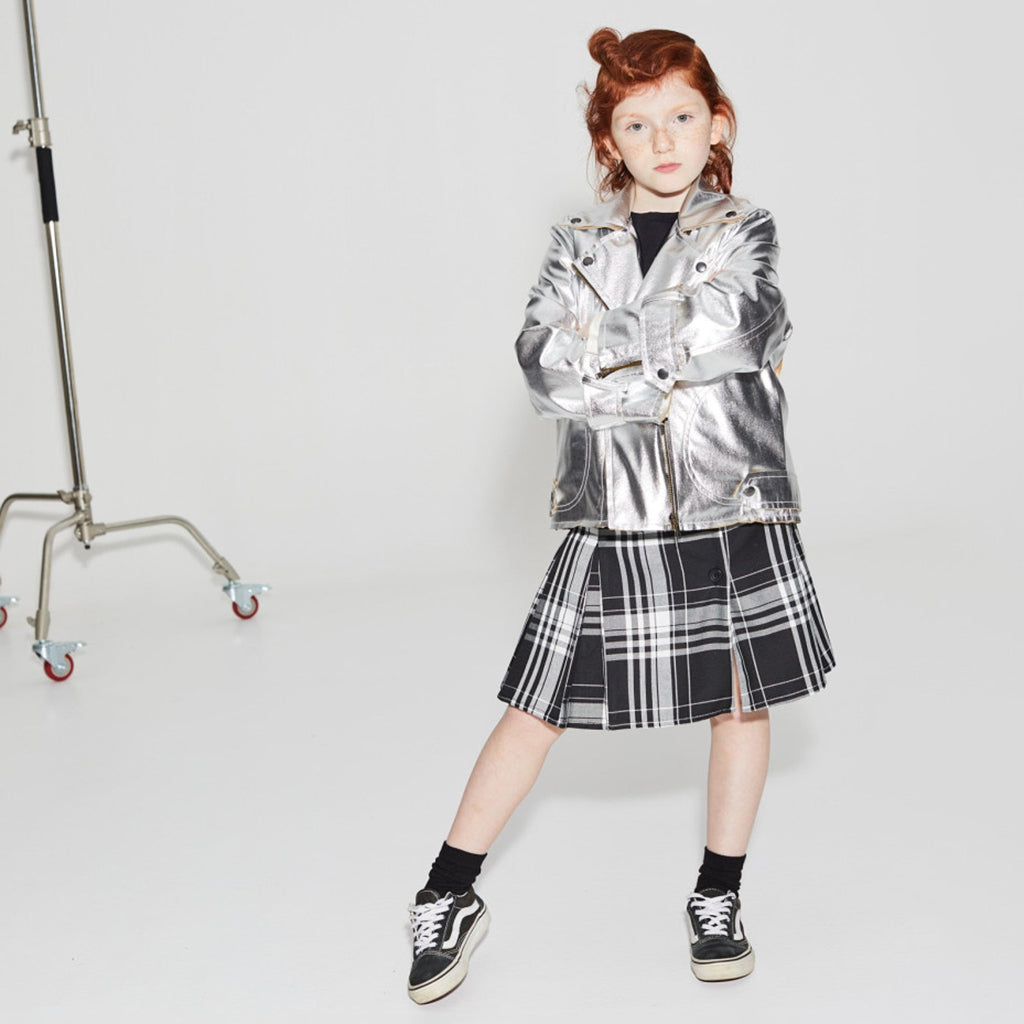 Little Creative Factory Child Rock Zipped Jacket Silver