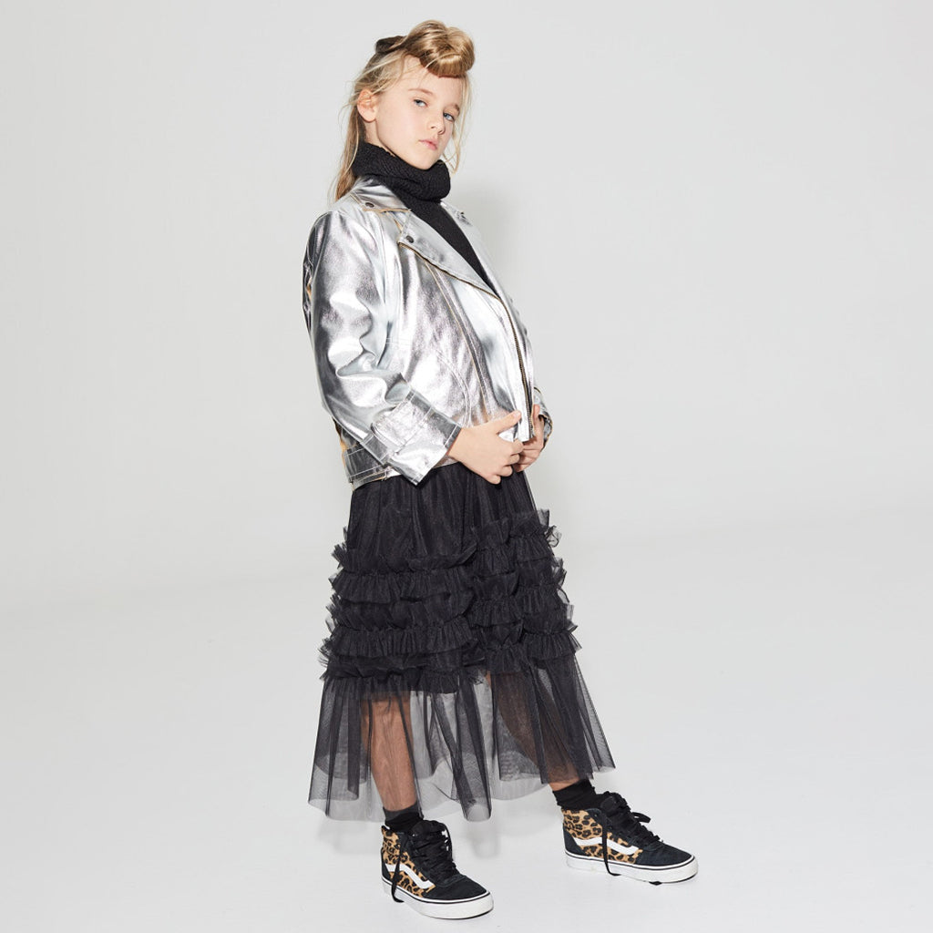 Little Creative Factory Child Rock Zipped Jacket Silver