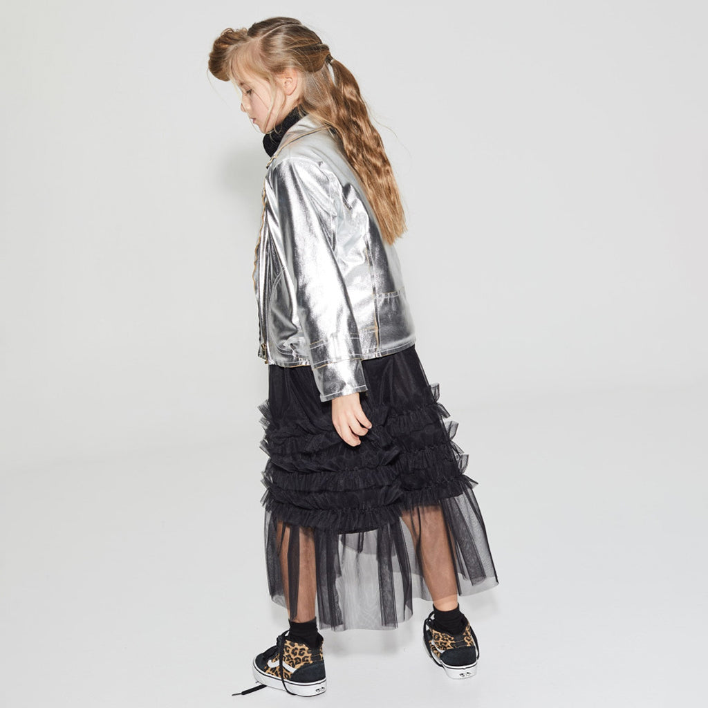 Little Creative Factory Child Rock Zipped Jacket Silver