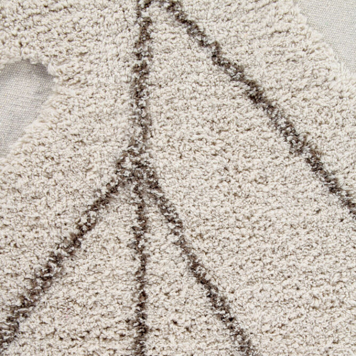 Lorena Canals Kaarol Monstera Washable Rug Natural