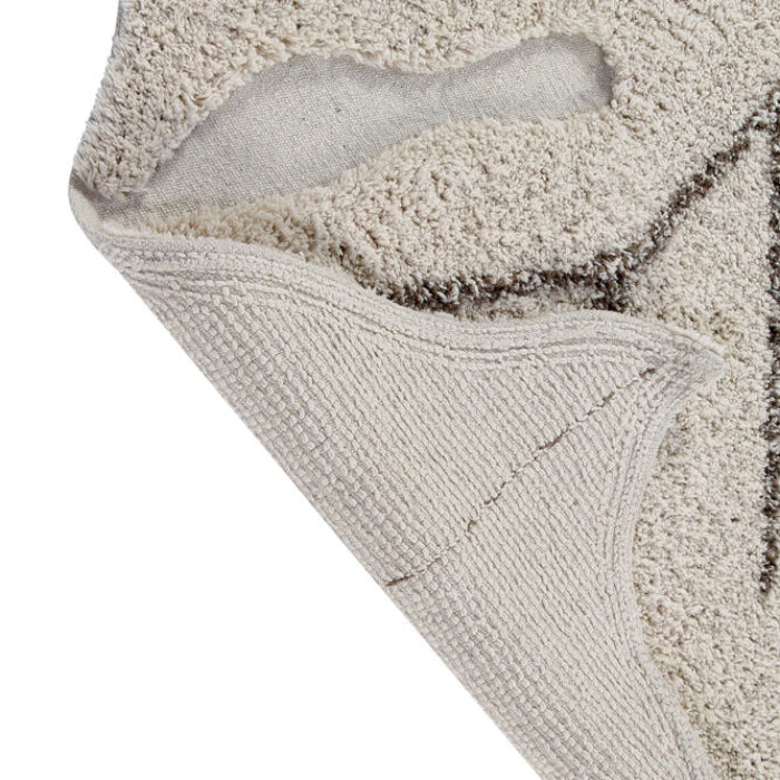 Lorena Canals Kaarol Monstera Washable Rug Natural