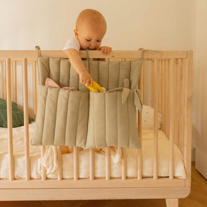 Lorena Canals Baby Crib Pocket Hanger Olive Green