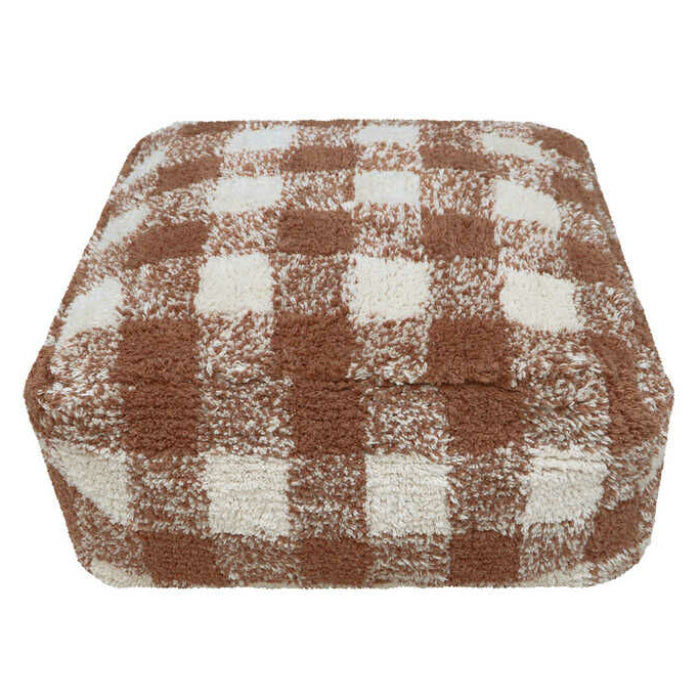 Lorena Canals Chef Pouf Vichy Toffee Brown