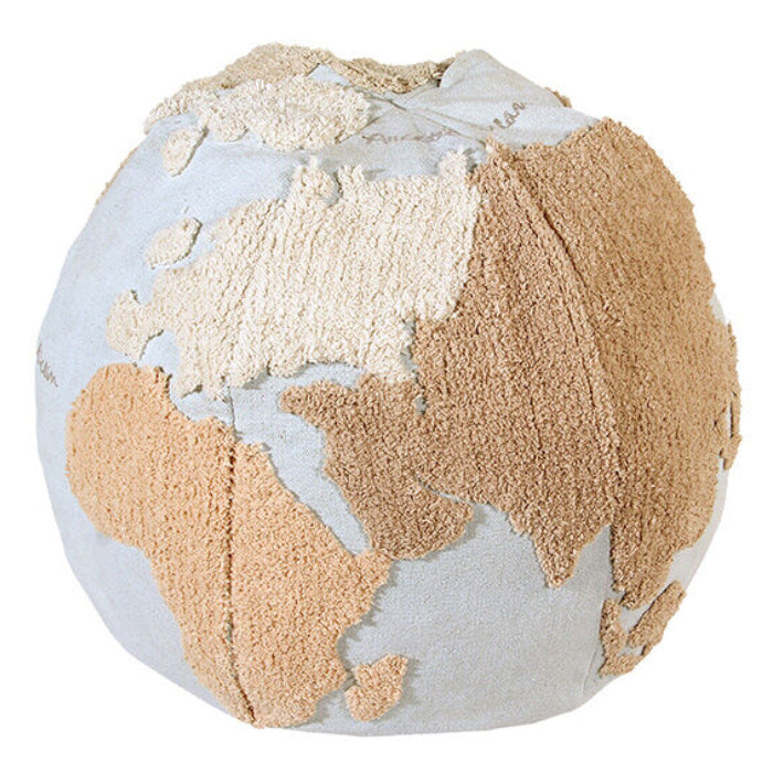 Lorena Canals Kids World Map Pouf