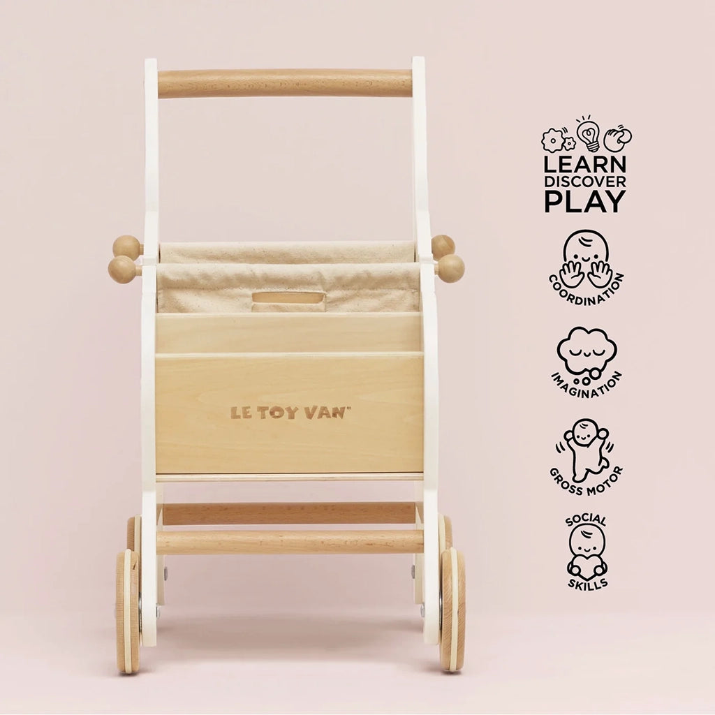 Le Toy Van Shopping Grocery Trolley And Bag