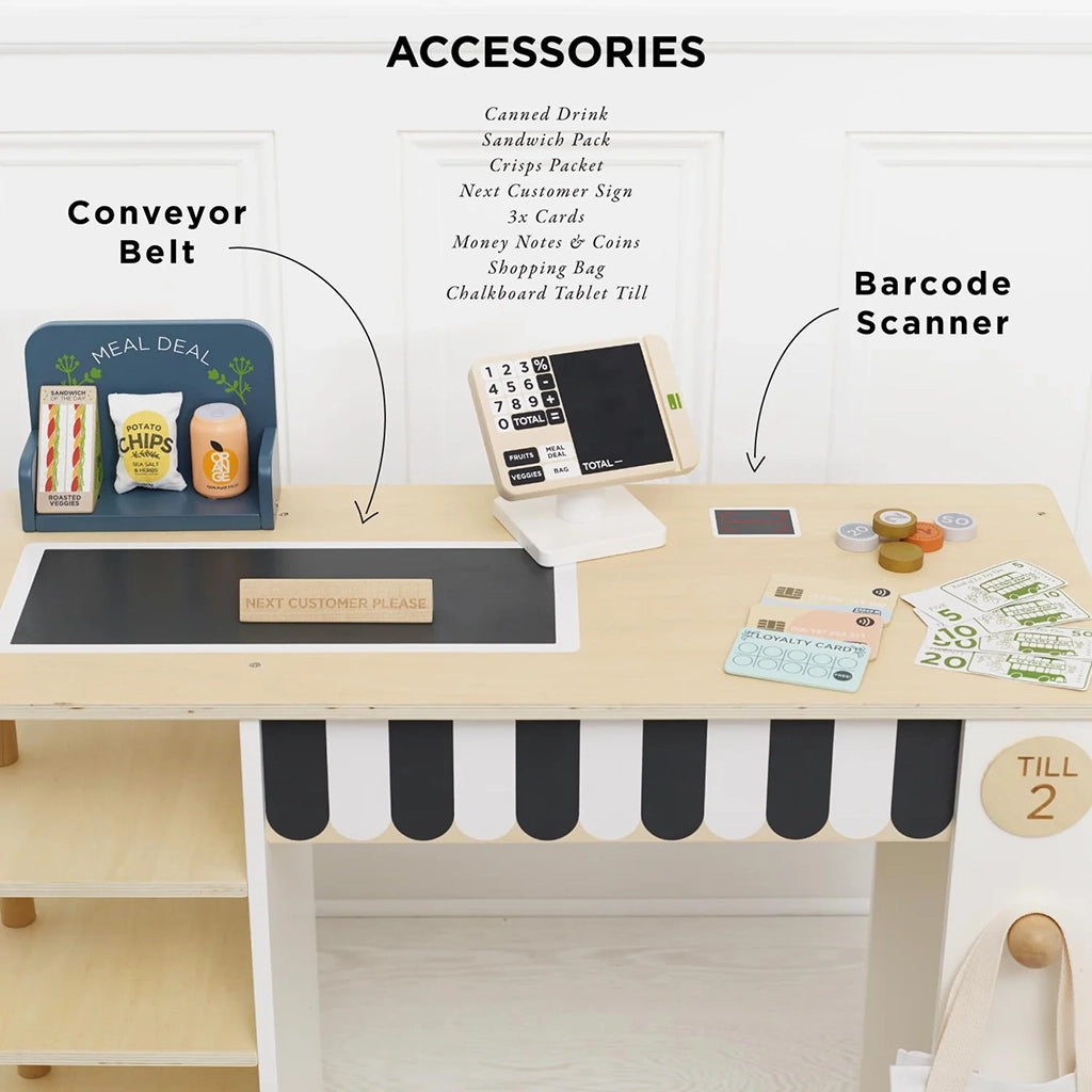 Le Toy Van Supermarket Till Checkout And Accessories