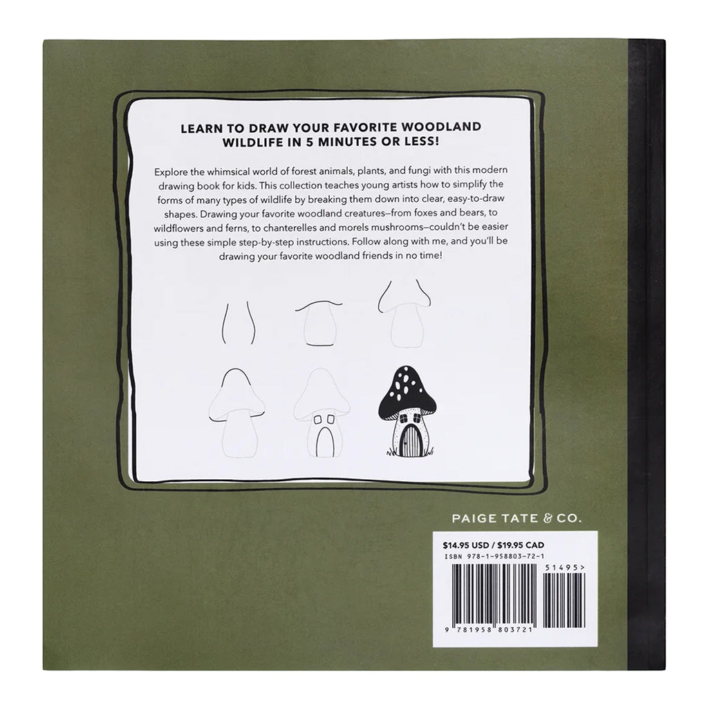 Paige Tate & Co How to Draw Woodland Creatures Art Book for Kids