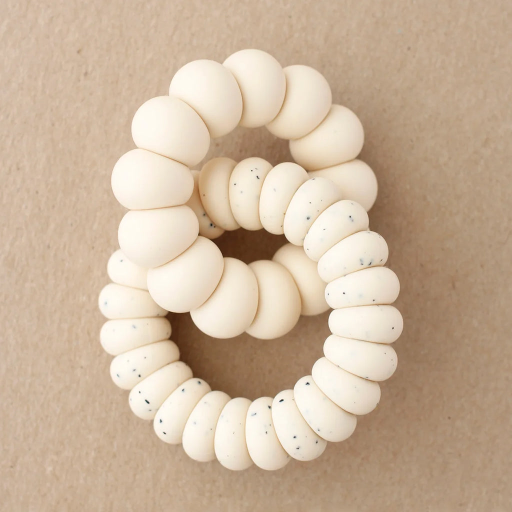 Little Chew Freezer Teether Luna Speckled Cream