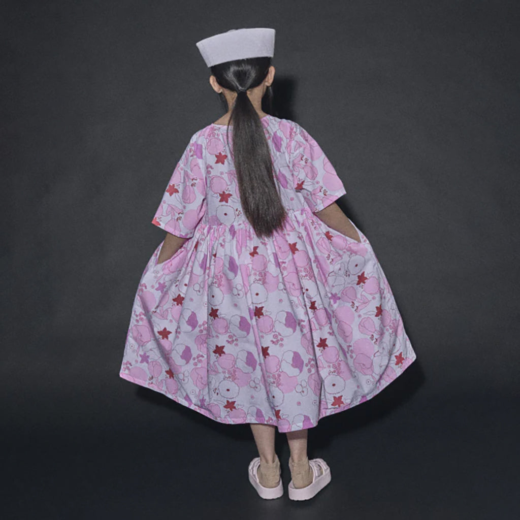 Little Creative Factory Child Coral Reef Dress Pink Flower Print