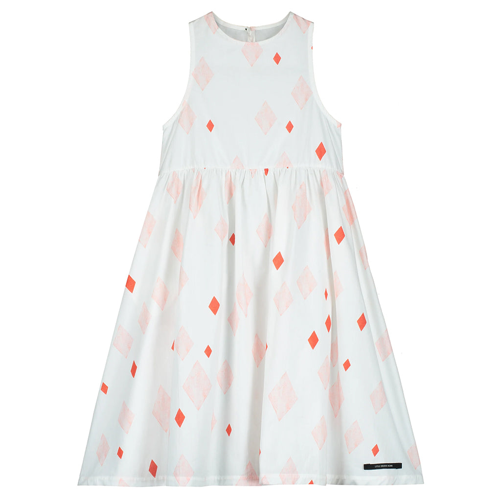 Little Creative Factory Child Joker Sleeveless Dress White And Red