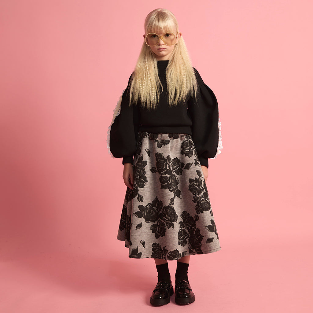 Little Creative Factory Child Neoprene Lace Balloon Sweatshirt Black