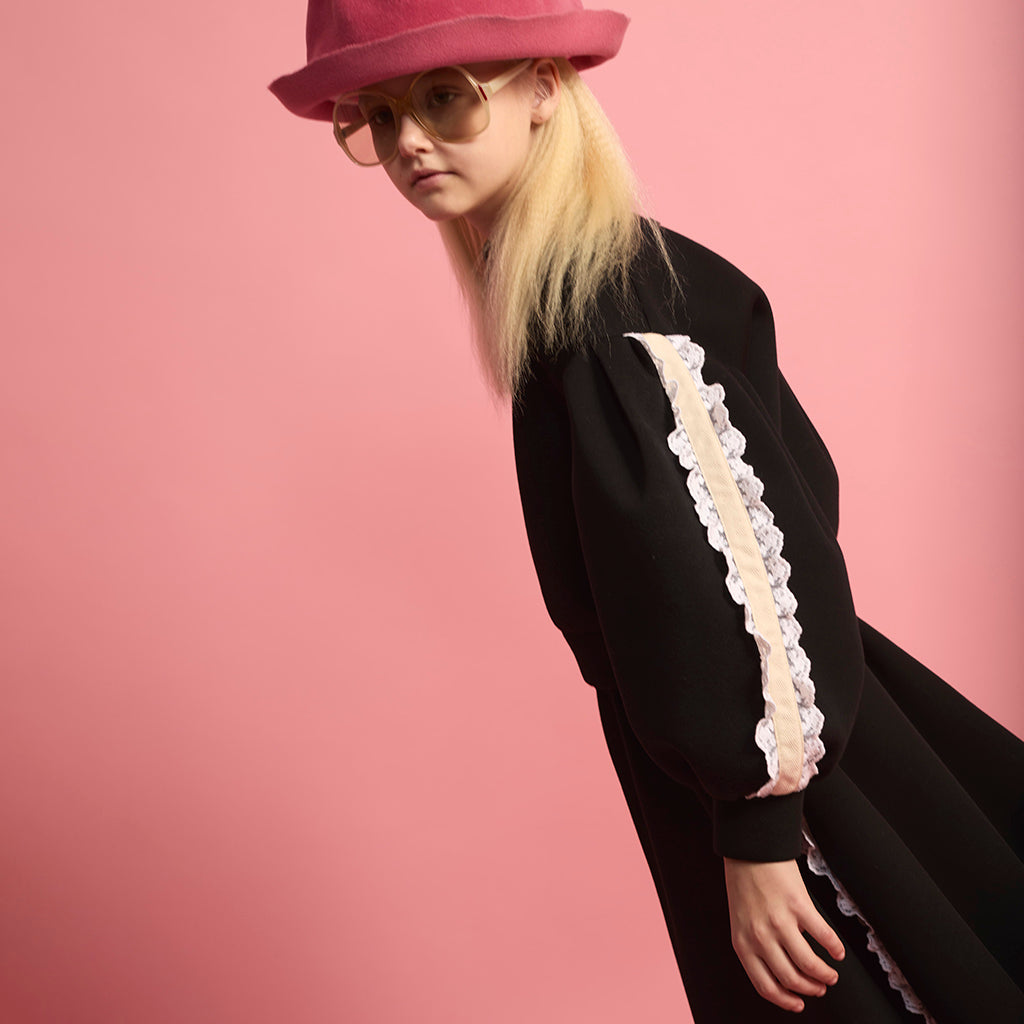 Little Creative Factory Child Neoprene Lace Balloon Sweatshirt Black