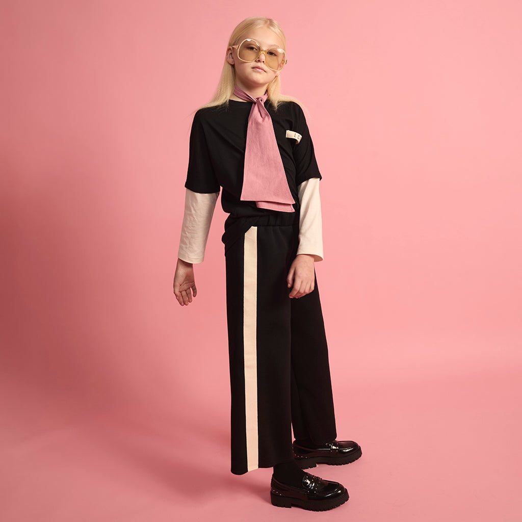 Little Creative Factory Child Neoprene Striped Pants Black