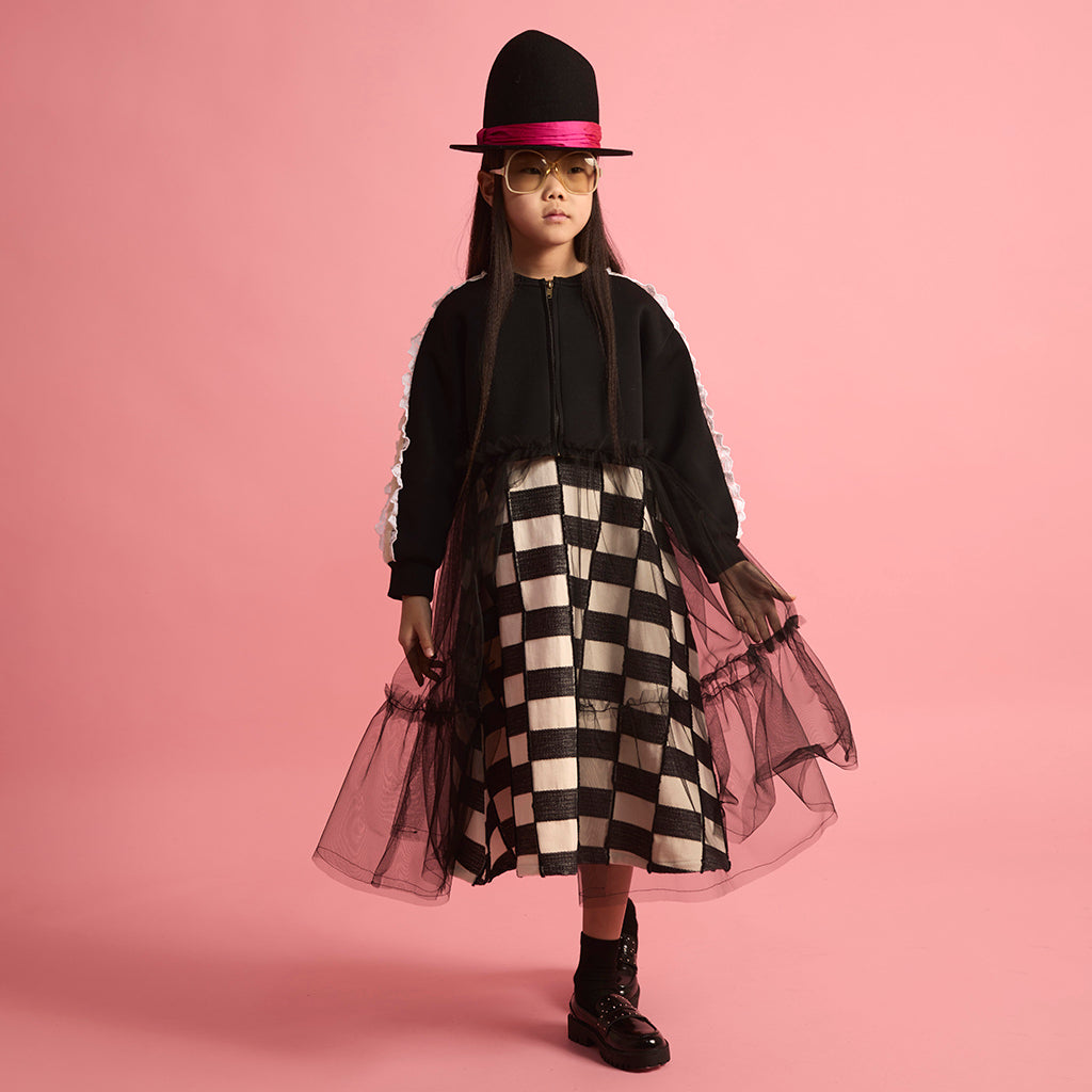 Little Creative Factory Child Neoprene Tulle Jacket Black