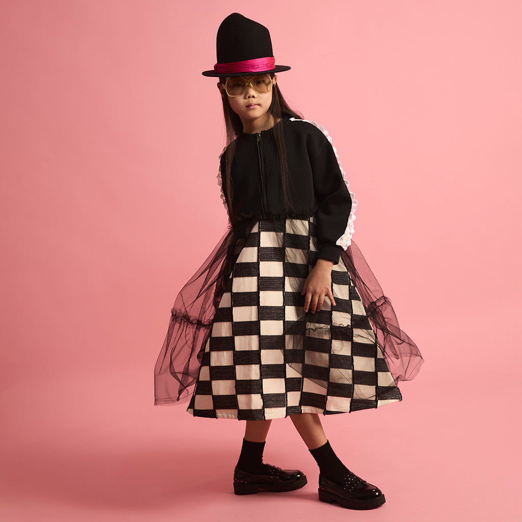 Little Creative Factory Child Neoprene Tulle Jacket Black