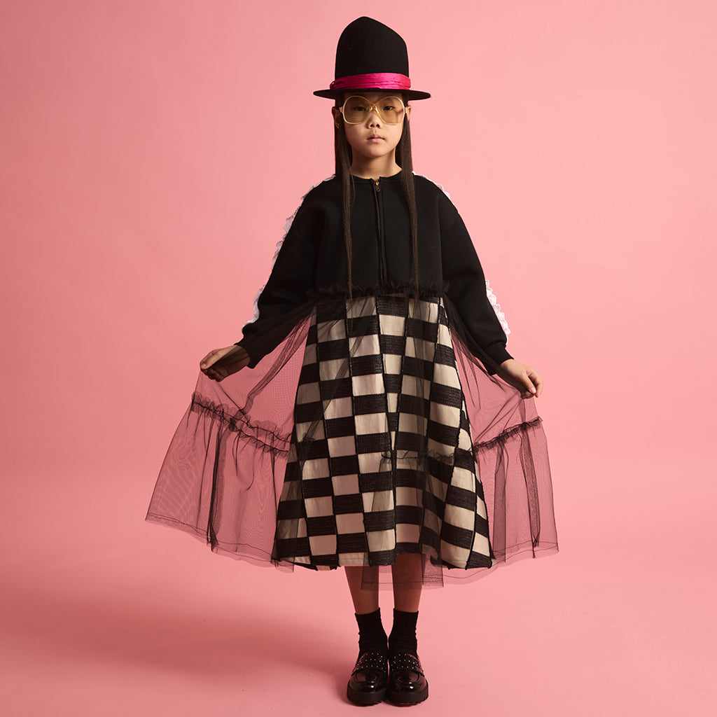 Little Creative Factory Child Neoprene Tulle Jacket Black