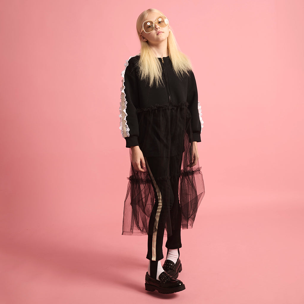 Little Creative Factory Child Neoprene Tulle Jacket Black