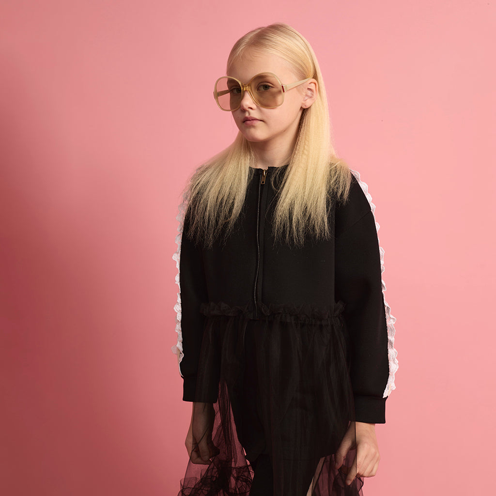 Little Creative Factory Child Neoprene Tulle Jacket Black