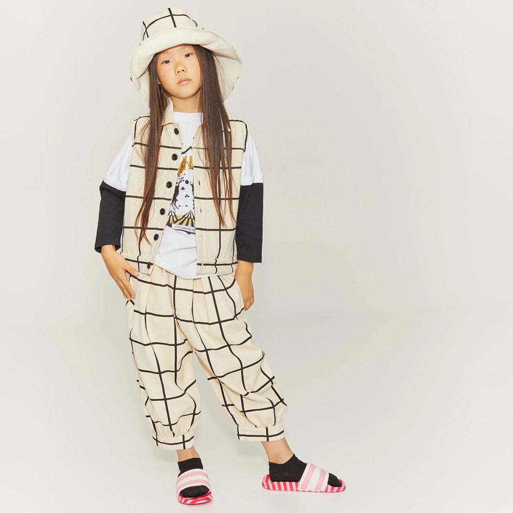 Little Creative Factory Child Trapeze Hat Cream And Black