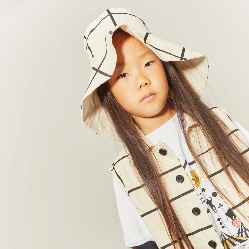 Little Creative Factory Child Trapeze Hat Cream And Black