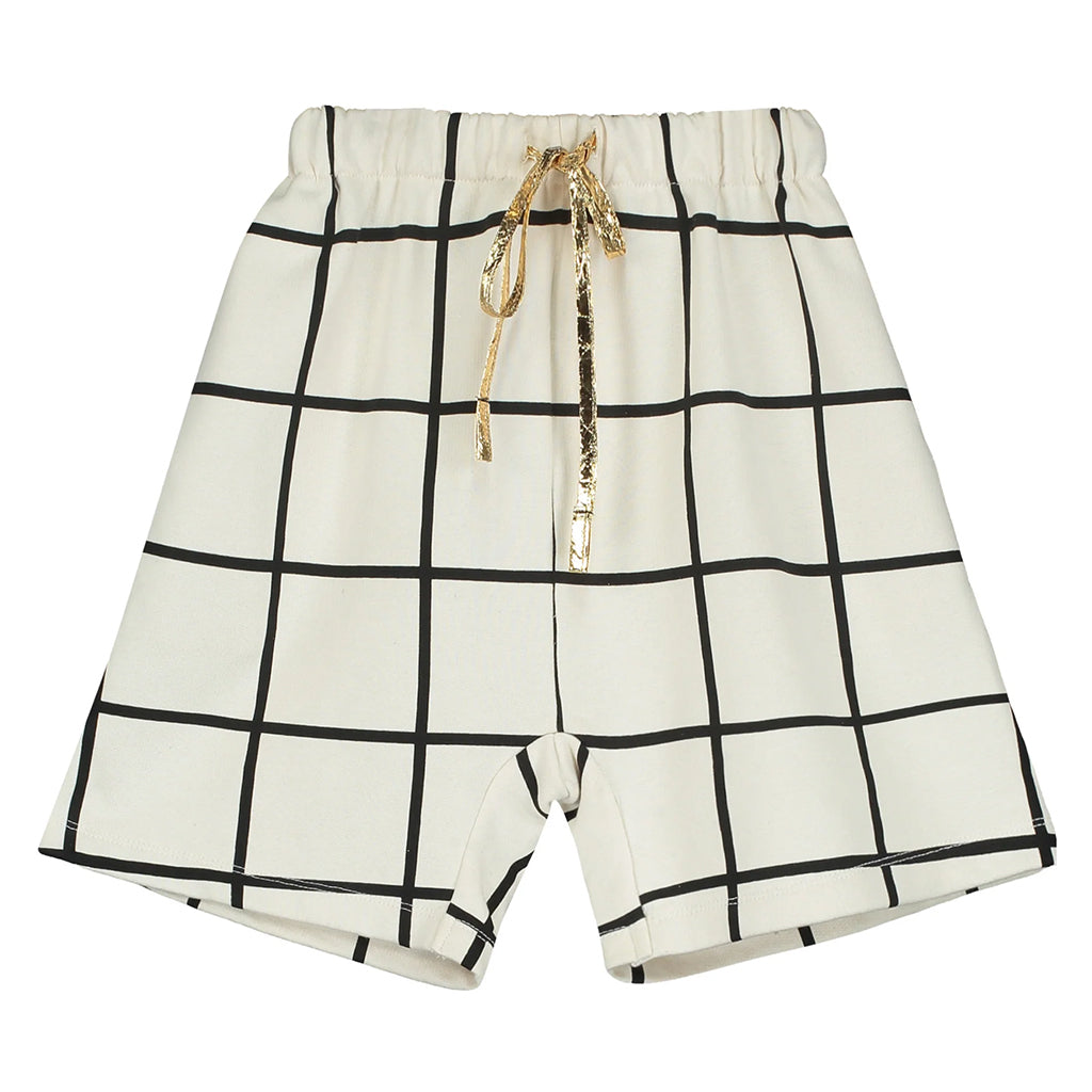Little Creative Factory Child Trapeze Shorts Cream And Black