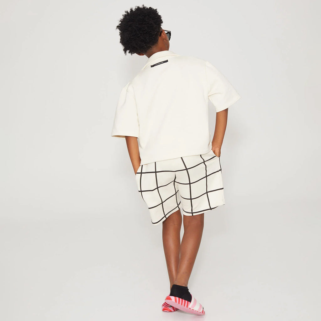 Little Creative Factory Child Trapeze Shorts Cream And Black