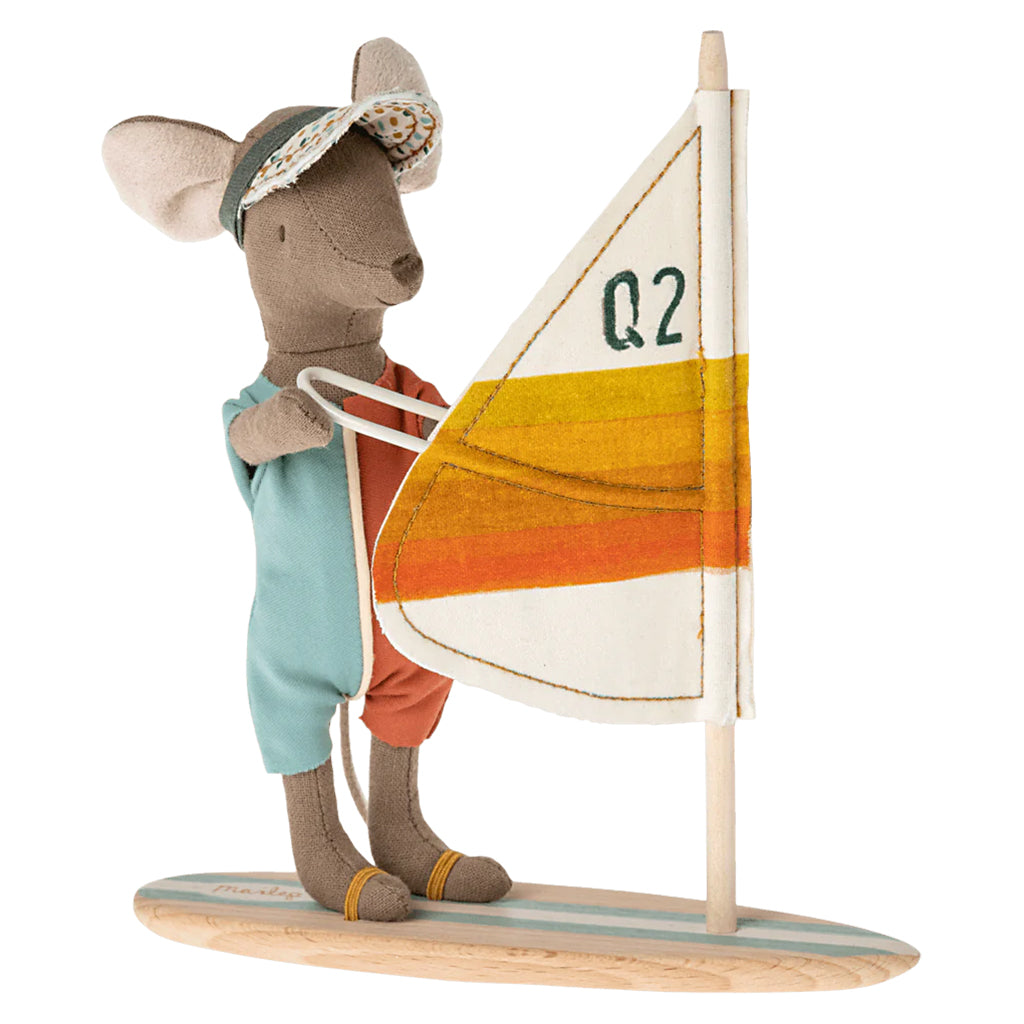 Maileg Toys Mouse Beach Big Brother Wind Surfer