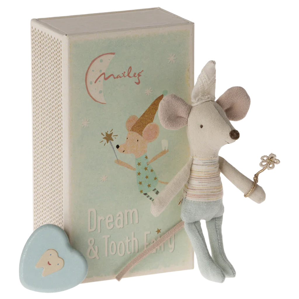 Maileg Toys Mouse Tooth Fairy Little Brother In Matchbox
