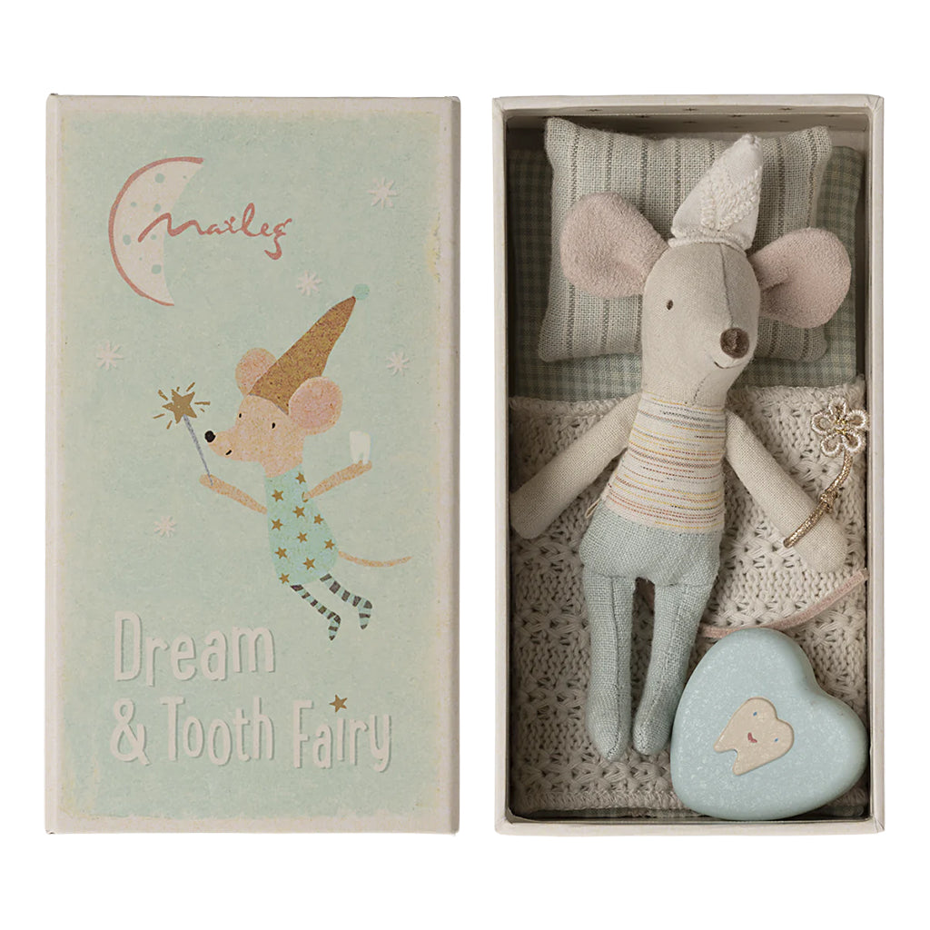 Maileg Toys Mouse Tooth Fairy Little Brother In Matchbox