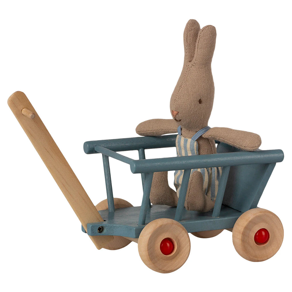 Maileg Toys Mouse Nursery Micro Wagon Blue